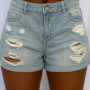 American Eagle Outfitters Distressed Denim Shorts, Size 10